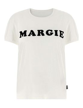 T-shirt con stampa ad arco