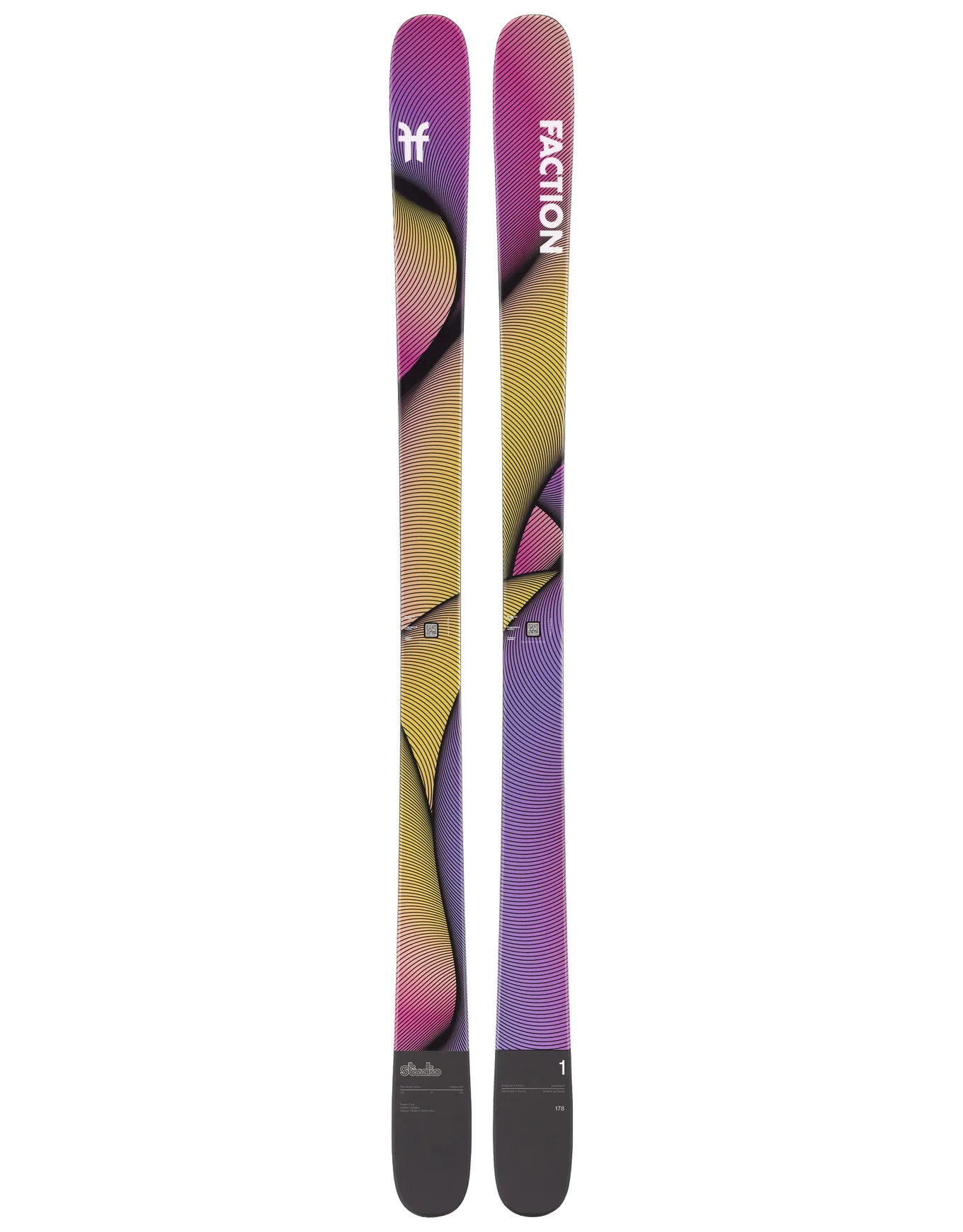 Skis freestyle - Studio 1 2026 - Taille 183 cm - Violet - Faction - FashionsVida
