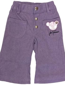 Pant Velluto Lilla A Costine RIA24012PANE