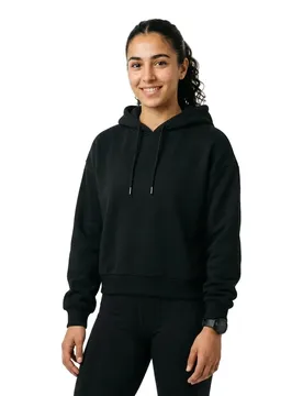 Felpa Con Cappuccio Dlhd006m Black L