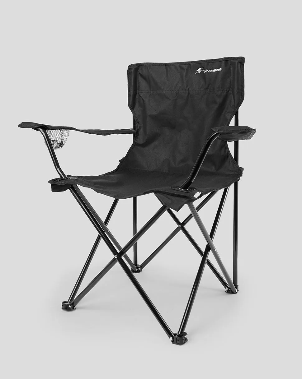 Black Silverstone Foldable Chair BLACK O/S Unisex - Castore - FashionsVida