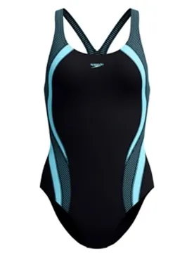 Quantum Rib Splice Damen Schwimmanzug, schwarz 44