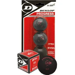 Progress Single Red Dot Squash Balls Black 12 Balls