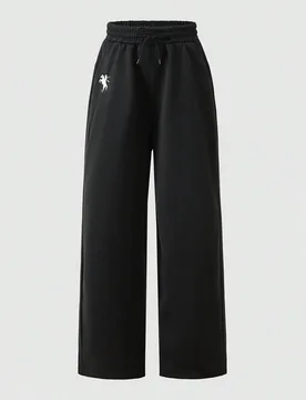 Pantalones de chándal informales para niñas preadolescentes, con logo minimalista, decoración de bolsillo de color contrastante, ajuste holgado y p - Shein - FashionsVida