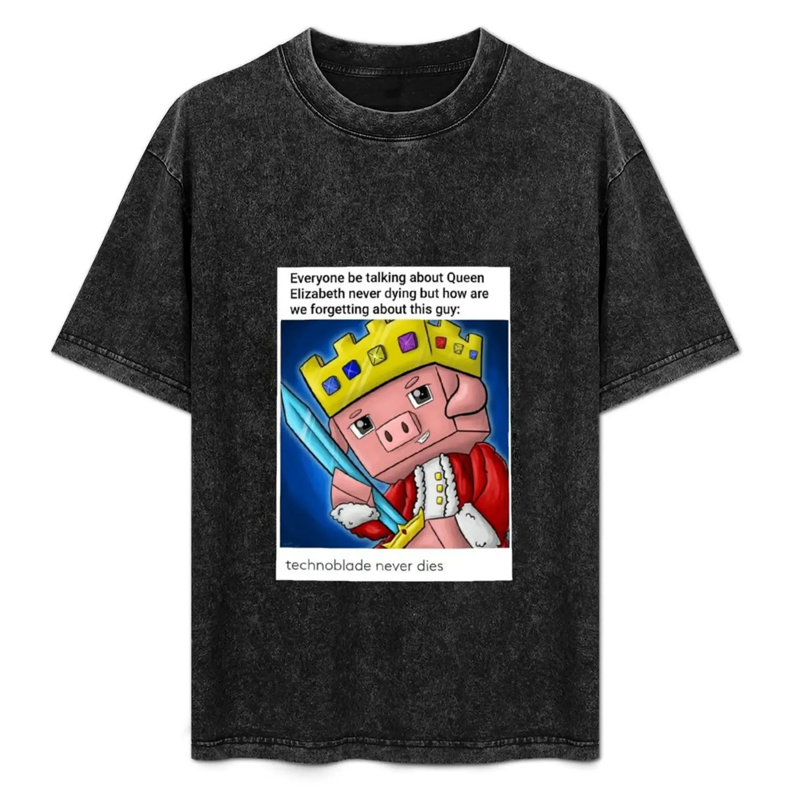 Technoblade Never Dies MEME T-Shirt Soft Casual Short Sleeve Cotton Tee - Aliexpress - FashionsVida