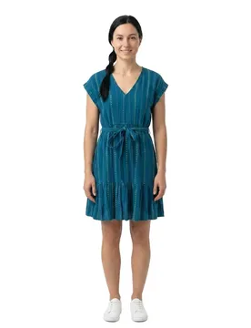 Robe Midi à Manches Courtes Waiki Surfing Blue L