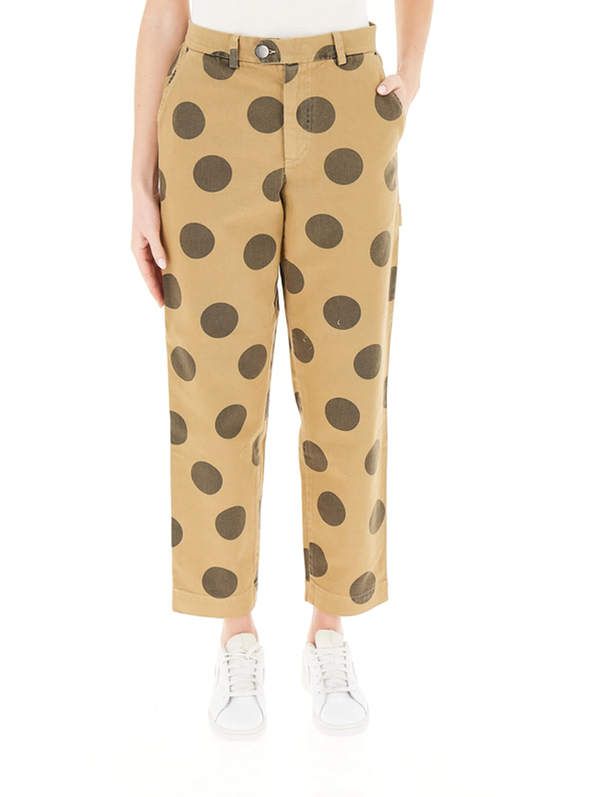 Pantalone in cotone SABBIA XS - MAISON CRAZY WORKER 3.2 - FashionsVida
