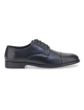 Stringate Nere in Vera Pelle Made in Italy PITTARELLO 950 41 - PITTARELLO CLASS - FashionsVida