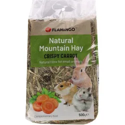 Heno de montaña con zanahoria para conejos y roedores 500 g
