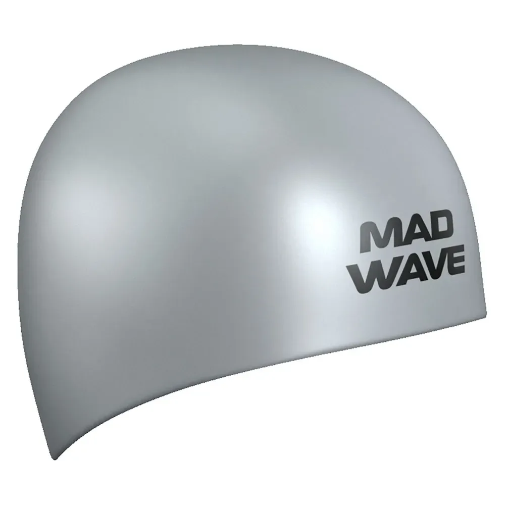 E-cap World Aquatics Approved Swimming Cap Silver One Size unisex - Madwave - FashionsVida