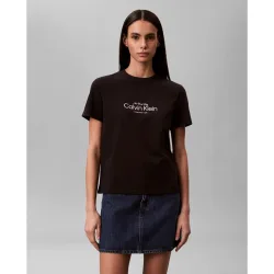 Camiseta de mujer clásica logo ck