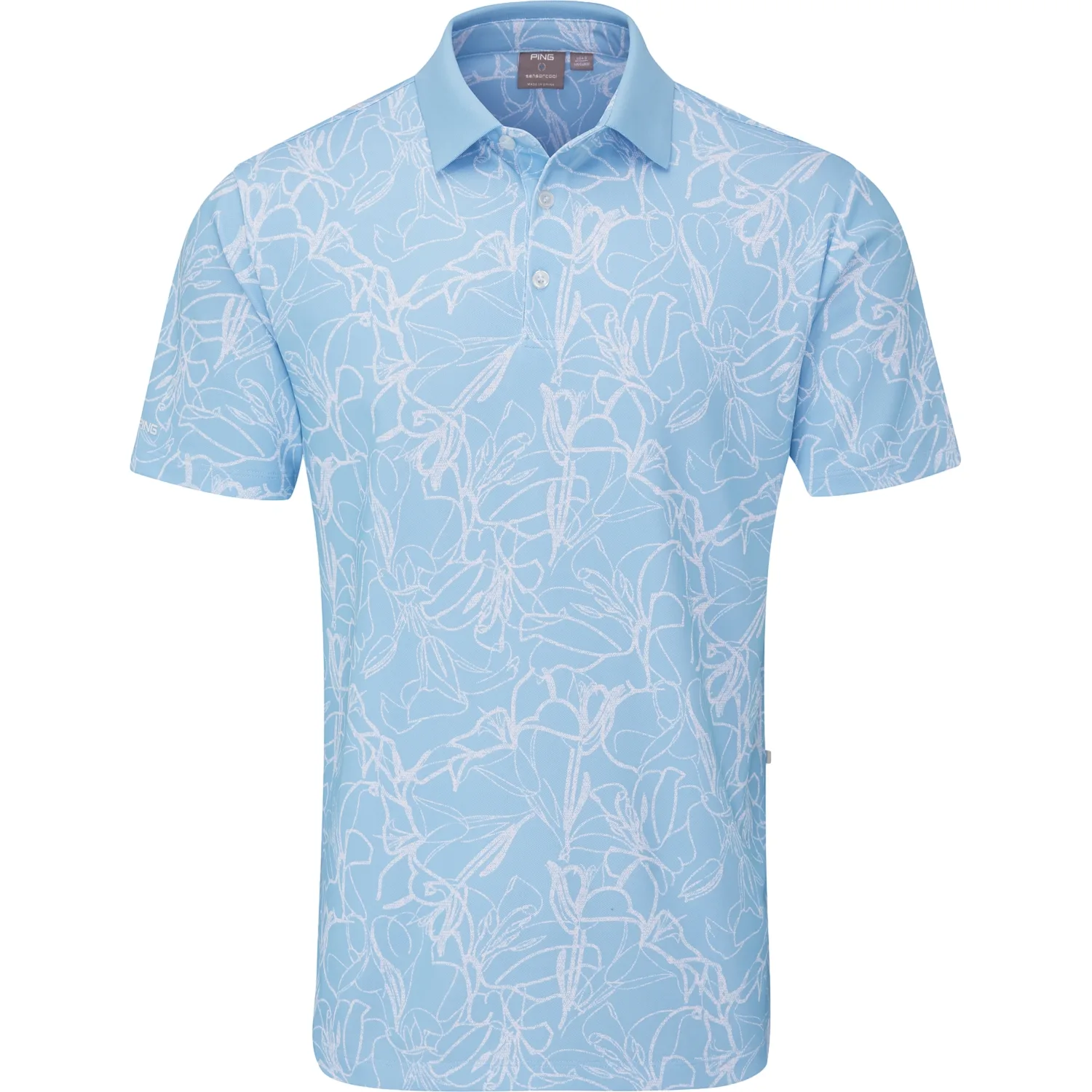 Polo Orlando, hellblau/weiss xxl - PING - FashionsVida