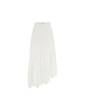 Guess Falda midi SHARON blanco M