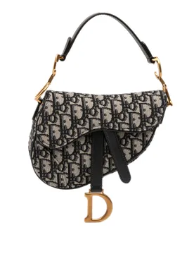 Mini Oblique Canvas Saddle Bag - Dior - FashionsVida
