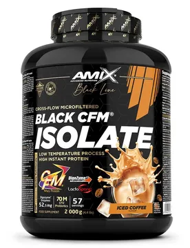 Protéine Black Cfm Isolate Whey 2kg Café Glacé - Amix - FashionsVida