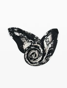 Foulards rectangulaire à lettres WHITE U female - Desigual - FashionsVida