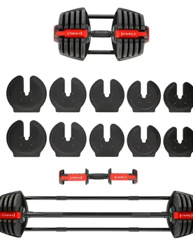 Hantelset mit Stange und Gewichten SGR40 PRO - Noir - unisex - Size: TU