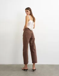 TSBARREL HR DENIM JEANS BROWN NOOS female