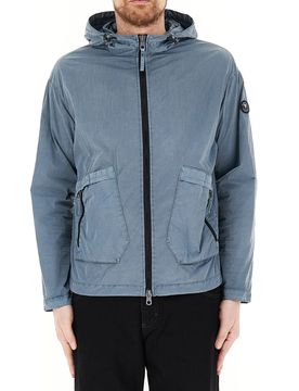 Giubbino con cappuccio AZZURRO POLVERE 48