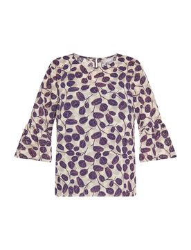 Usha Blusa beige / lila