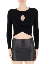VICOLO Maglia cut-out NERO UNI