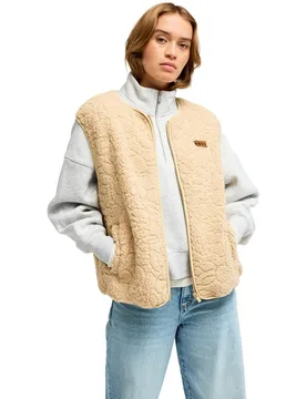Chaleco Sherpa con cremallera de mujer Best Town - Roxy - FashionsVida