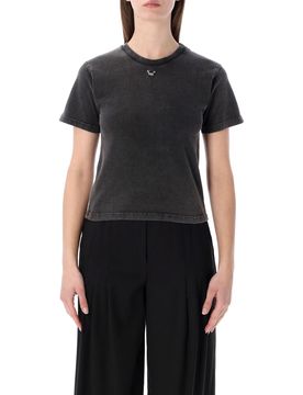Fitted T-Shirt with Distinctive Neckline - Size S