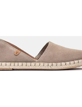 Alpargatas Planas Carmen Serraje Piedra - Verbenas - FashionsVida