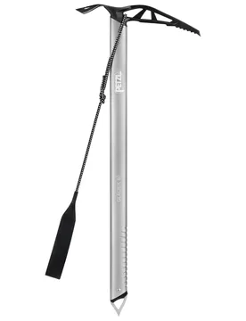 Leichter Eiskletter-Eispickel für Gletscherwanderungen mit Handgelenkschlaufe Glacier Linkin Gray Größe 60 cm Grau - Petzl - FashionsVida