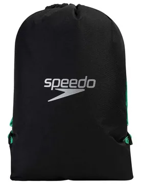 Logo 15l Drawstring Bag Black / Green Glow 15 Liters unisex - Speedo - FashionsVida