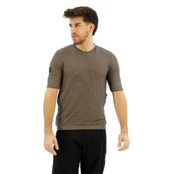 Maglietta A Maniche Corte Stone Slim Fit Tech Wenge