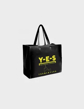 BORSA SHOPPER GRAPHIC PRINT UNISEX UNI - Y-E-S - FashionsVida