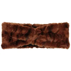 Fake Fur Headband by - brown - Damen - Size: One Size
