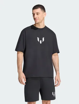 Adidas T-SHIRT MESSI ZNE L Black - Adidas - FashionsVida