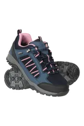 Path Womens Waterproof Walking Shoes - Navy - Navy - Size: 5
