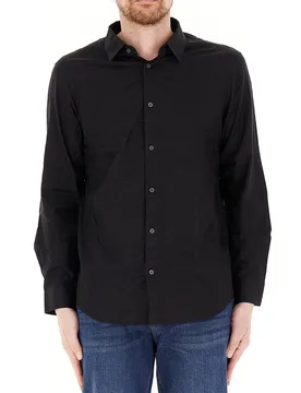 Camicia maniche lunghe NERO XXL - Armani exchange - FashionsVida