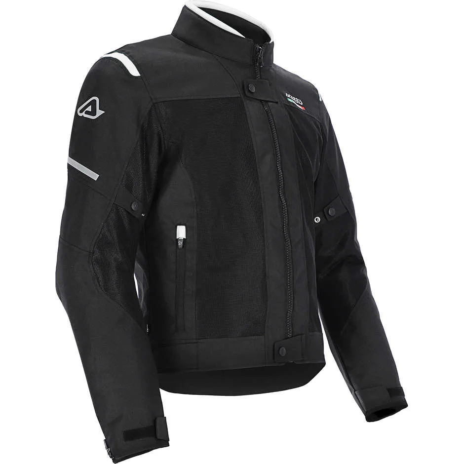 Giacca Moto 3 Strati CE ON ROAD RUBY Nero Bianco taglia XL - Acerbis - FashionsVida