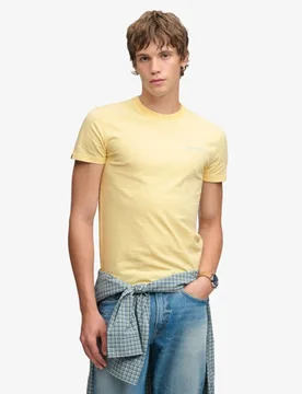 Superdry Herren Essential Company Logo T-shirt mit Stickerei Yellow - Größe: Xxl - 29.99 - FashionsVida