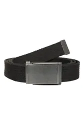 Canvas Mens Belt - Black - Black - Size: ONE