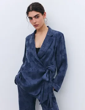 Blazer traje jacquard lazada de mujer - Tintoretto - FashionsVida