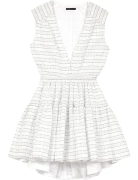Vestido corto gofrado con espalda abierta - Maje - FashionsVida