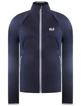 Tourer Mens Navy Softshell Jacket - Size Medium - Jack Wolfskin - FashionsVida