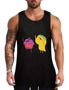 Cupcake and Dino Dancing in a Party Tank Top Basic Layering Tank Top Casual Sleeveless Soft Shirt - Aliexpress - FashionsVida