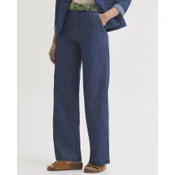 Pantalones rectos de mujer estilo tejano