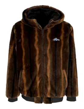 Pelliccia Uomo Classic Logo Fur Jacket Brown - ATIPICI - FashionsVida