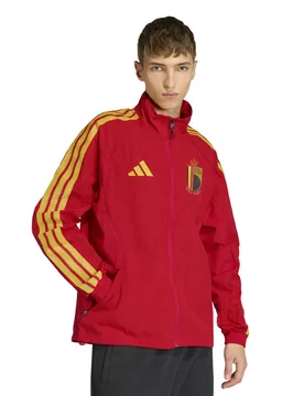 Sweat-shirt à Zip Belgium Home Anthem Red M - Adidas - FashionsVida