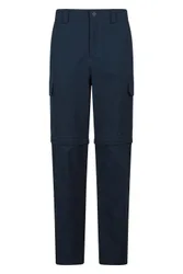 Delta Cargo Stretch Zip-Off Trouser Short - Navy - Navy - Size: W28