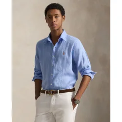 Camisa de hombre de lino Slim Fit