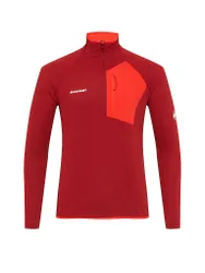 T-shirt zippé de randonnée Aenergy Light ML Half Zip rouge XXL