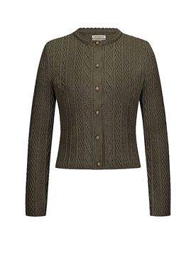 Trachten Strickjacke SOPHIA olive XL damen